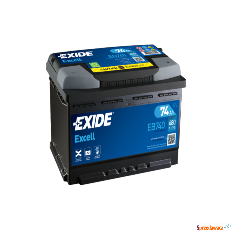 Akumulator 74Ah 680A EN Exide Excell