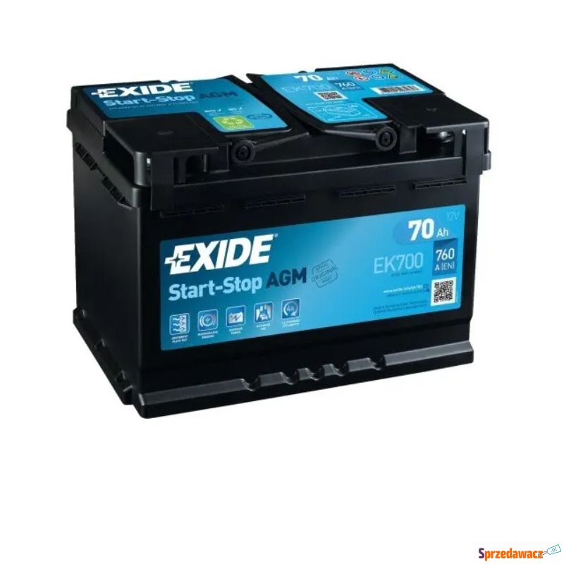 Akumulator 70Ah 760A Exide Agm...