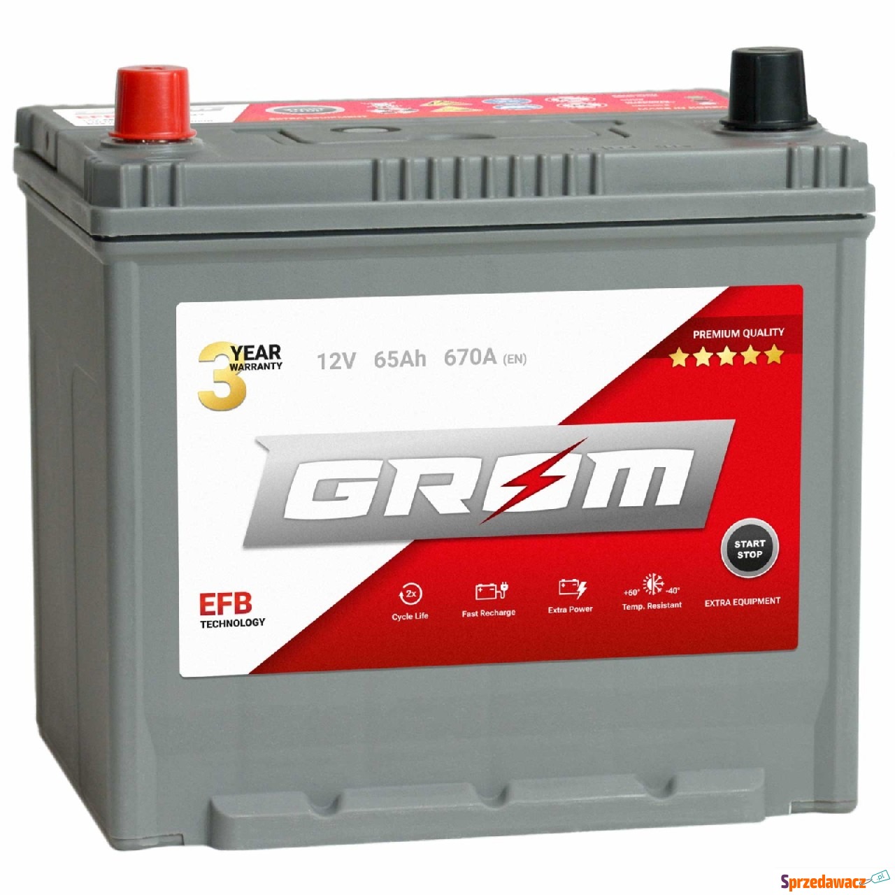 Akumulator 65Ah 670A grom efb Jap...
