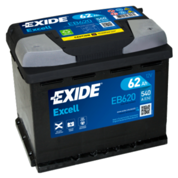 Akumulator 62Ah 540A EN Exide Excell - Akumulatory - Wiązowna - zdjęcie 1