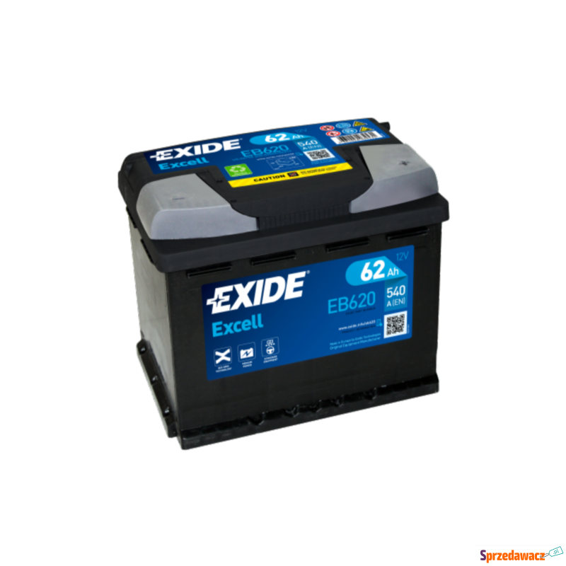 Akumulator 62Ah 540A EN Exide Excell - Akumulatory - Wiązowna