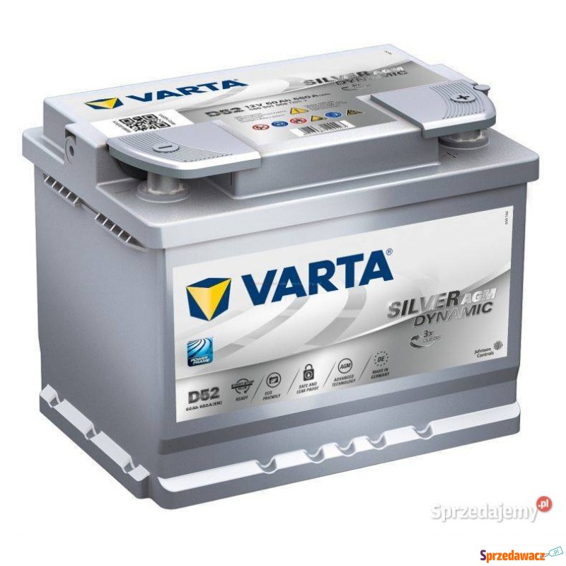 Akumulator Agm 60Ah 680A Varta...