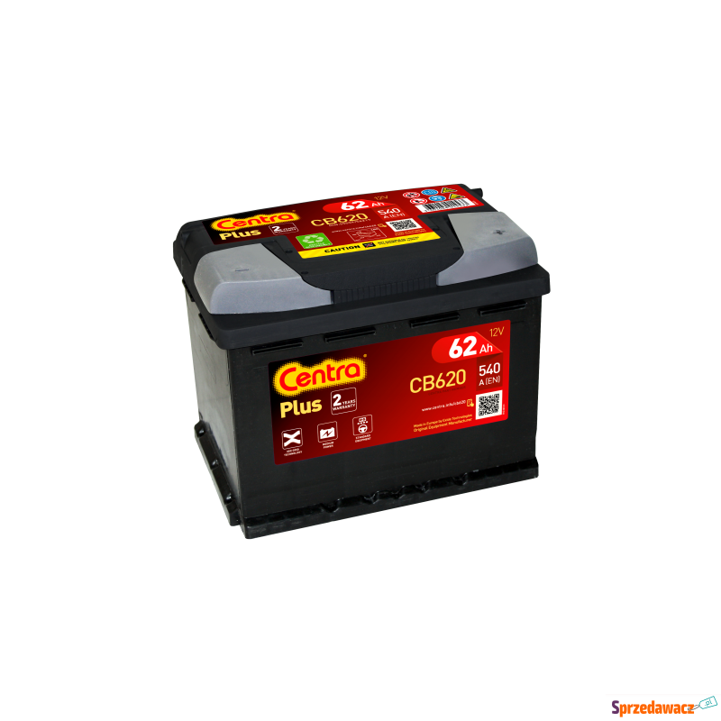 Akumulator Centra Plus CB620 12V 62Ah 540A - Akumulatory - Olsztyn