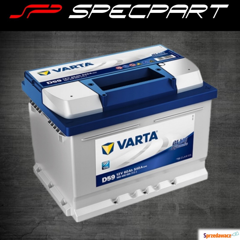 Akumulator 60Ah 540A VARTA blue dynamic D59 - Pozostałe części - Łódź