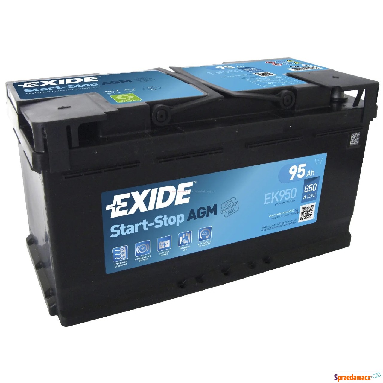 Akumulator AGM start&stop EK950...
