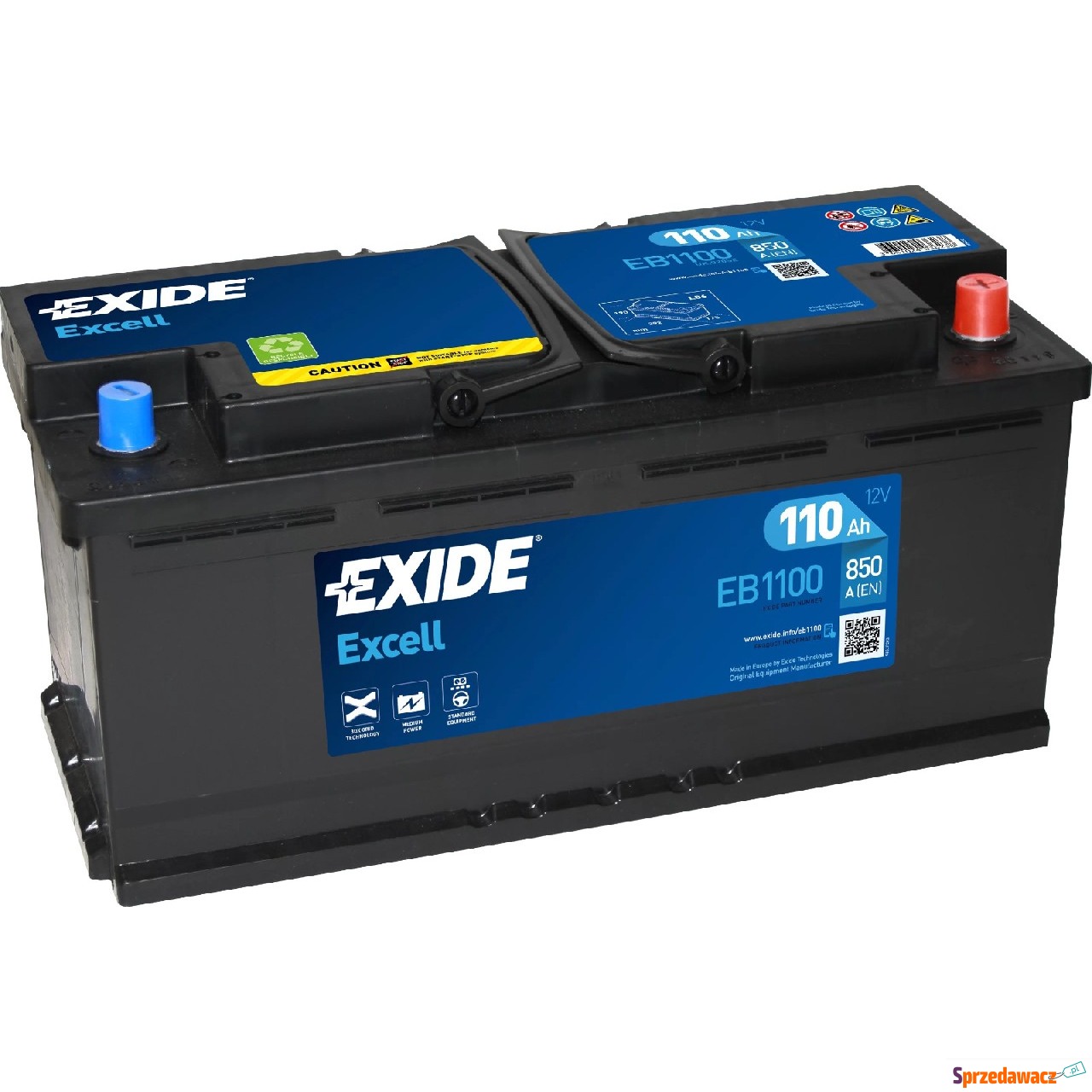 Akumulator 110Ah 850A Exide Excell