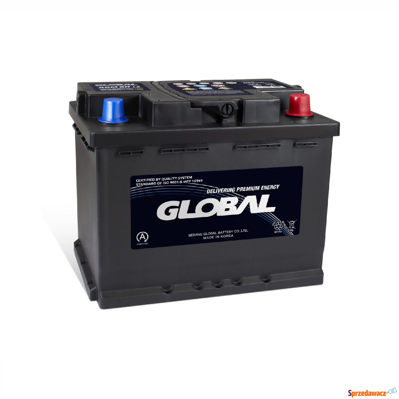 Akumulator 60Ah 640A Global AGM