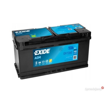 Akumulator AGM start&stop 106Ah 950A Exide - Akumulatory - Mielec - zdjęcie 1