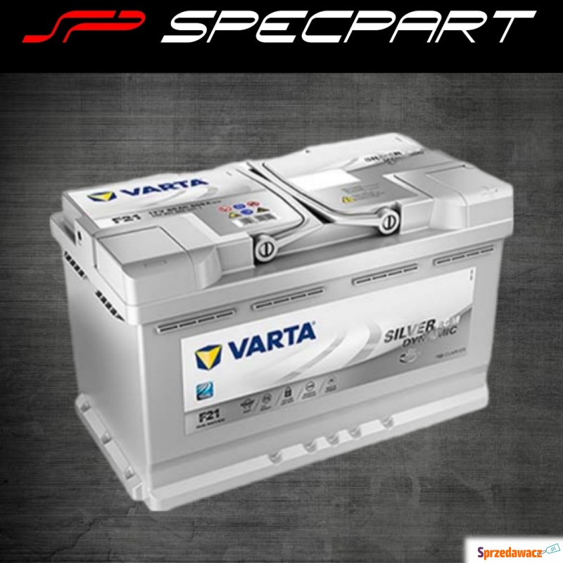 Akumulator 80Ah 800A VARTA  A6 agm star&tstop - Pozostałe części - Łódź