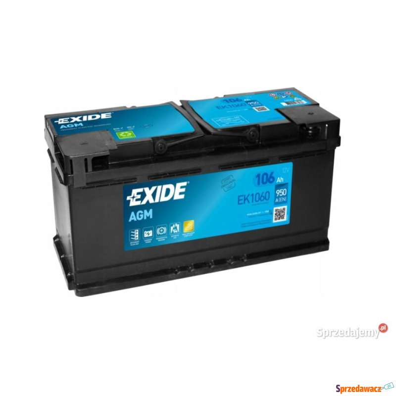 Akumulator AGM start&stop 106Ah 950A Exide - Akumulatory - Mielec