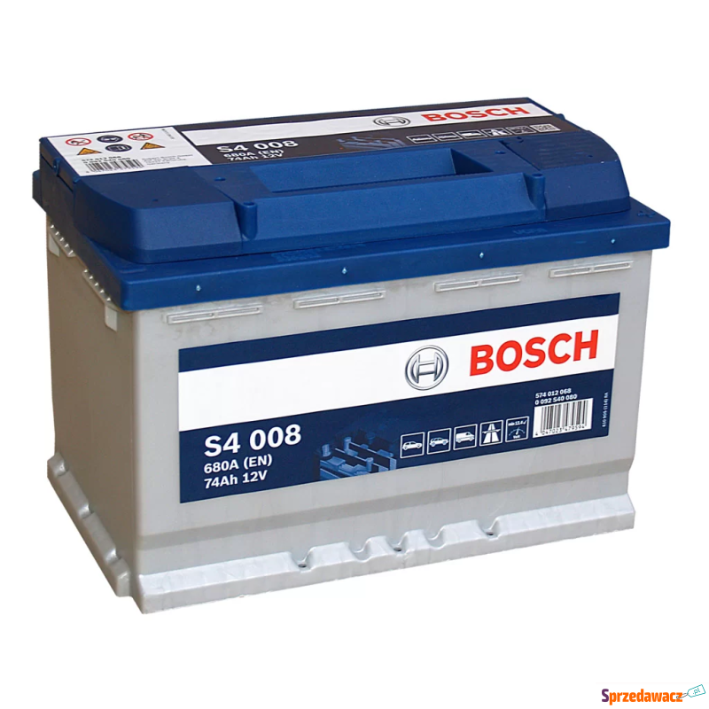 Akumulator 74Ah 680A Bosch S4008 - Akumulatory - Mielec