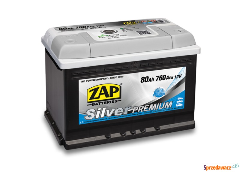 Akumulator 80Ah ZAP 760A