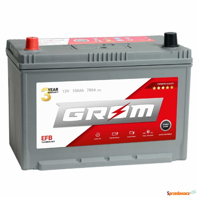 Akumulator GROM efb start&stop 100Ah 780A japan... - Akumulatory - Warszawa