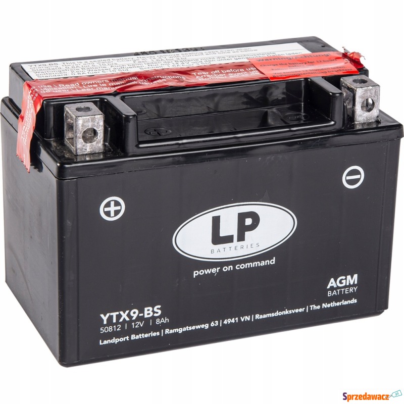 Akumulator motocyklowy 12V 8Ah 120A Landport ytx9-bs - Układ elektryczny - Sanok