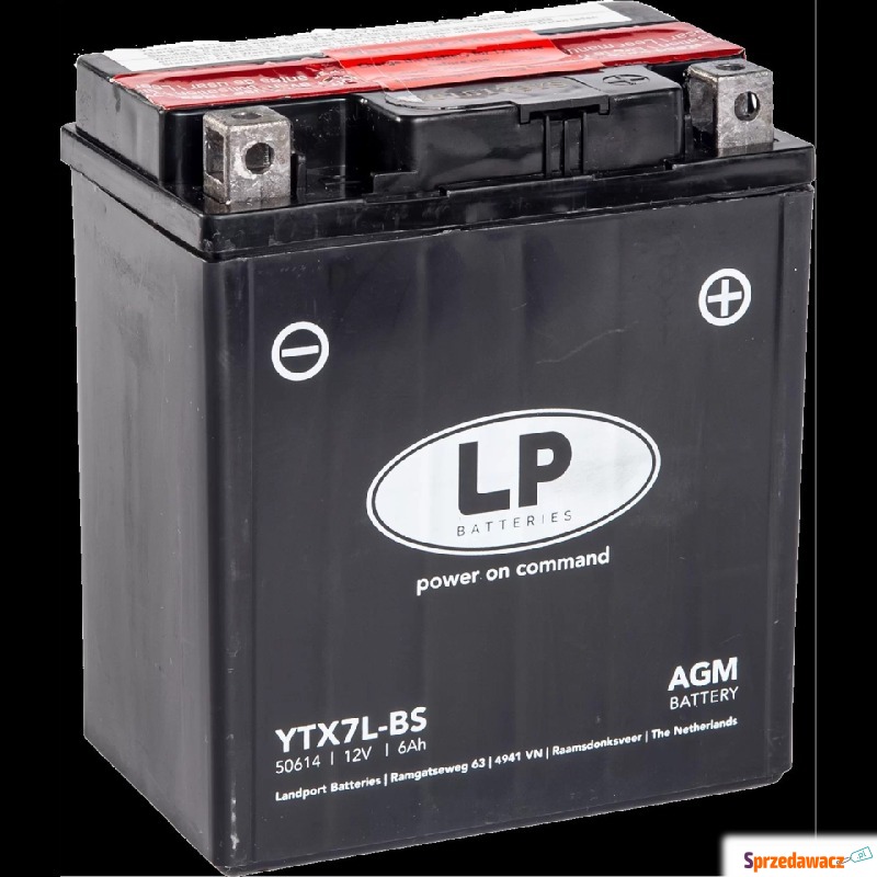 Akumulator motocyklowy 12V 6Ah 105A Landport ytx7a-bs - Układ elektryczny - Sanok