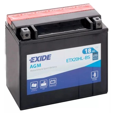Akumulator motocyklowy 12v 18ah Exide ETX20HL-BS... - Układ elektryczny - Sanok - zdjęcie 1