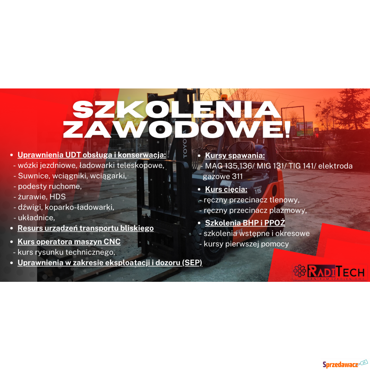 Kurs na wózki widłowe Stalowa...