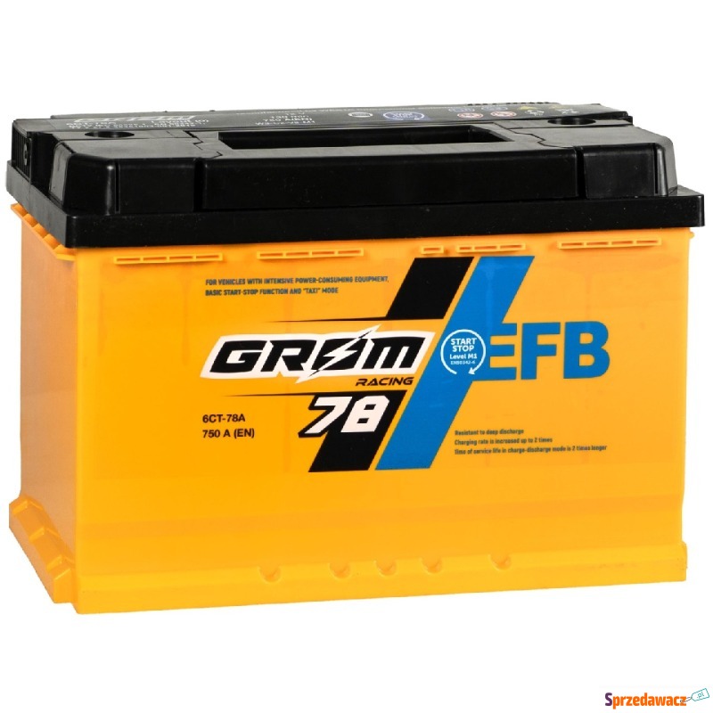 Akumulator 78Ah 750A Grom Racing EFB - Akumulatory - Sanok