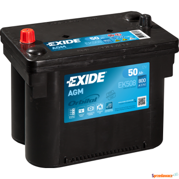 Akumulator 50Ah 800A Exide Orbital AGM EK508 - Akumulatory - Sanok - zdjęcie 1
