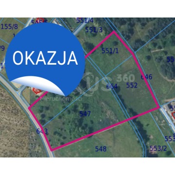 Zawonia – działki pod dewelopera | 1,88 ha
