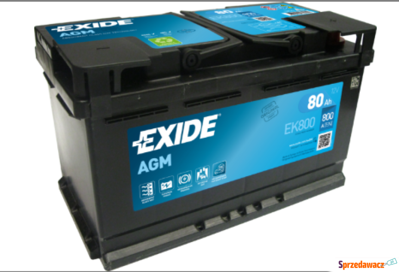 Akumulator 80Ah Exide agm EK800...