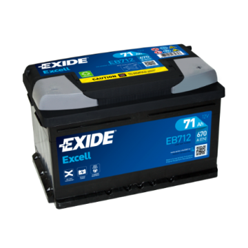 Akumulator 71Ah 670A 12V Exide Excell Płock C... - Akumulatory - Płock - zdjęcie 1