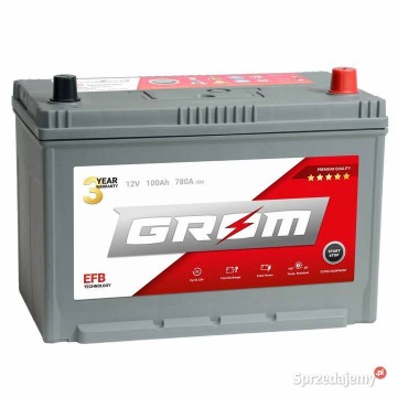 Akumulator 100ah 780A EN Grom EFB Japan P+/L+ Wołomin Wileńska 34