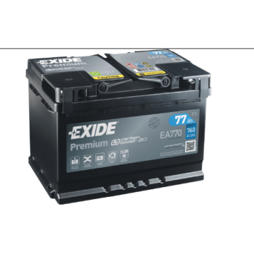 Akumulator 77Ah Exide Premium 760A Płock Chopina... - Akumulatory - Płock - zdjęcie 1