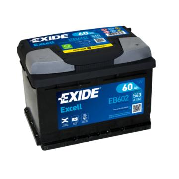 Akumulator 60Ah Exide Excell 540A Płock Chopina... - Akumulatory - Płock - zdjęcie 1