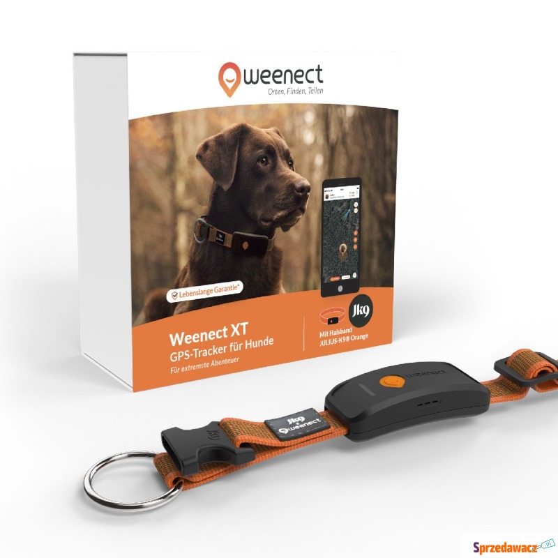 Weenect Pet GPS Tracker XT dla psów - pomarańczowy - Zabawki dla psów - Białystok