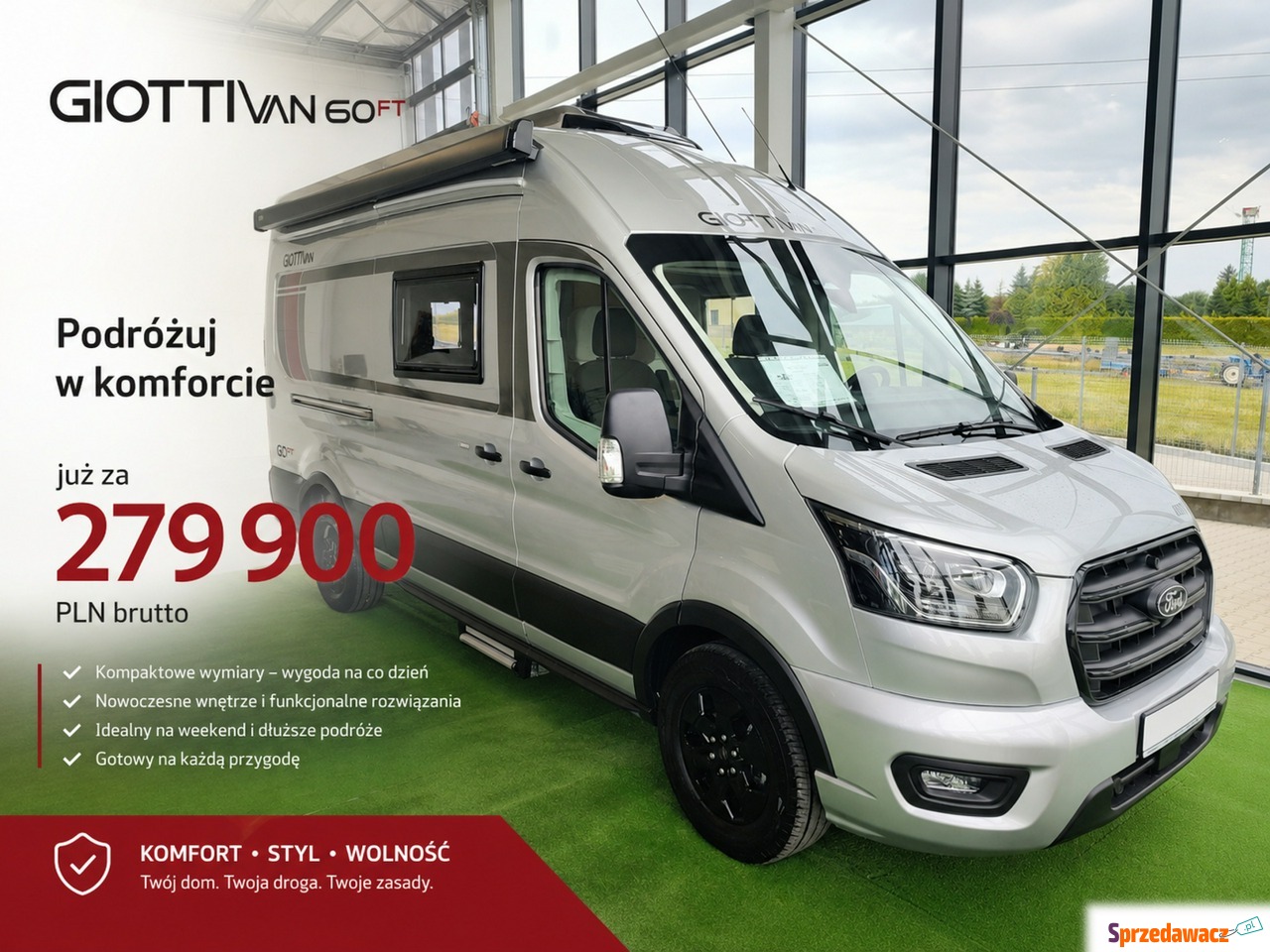 Campervan z automatem i bogatym...