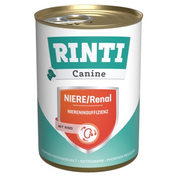 RINTI Canine Niere/Renal z wołowiną - 24 x 400 g