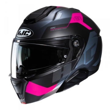 HJC KASK SYSTEMOWY I91 CARST BLACK/PINK