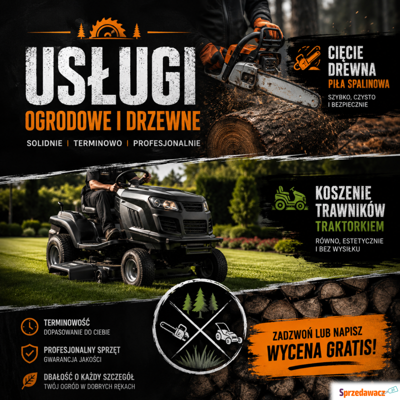 Usługi ogrodowe i prace wokół domu - szybko,... - Pomoc domowa, sprzątanie - Krasnystaw