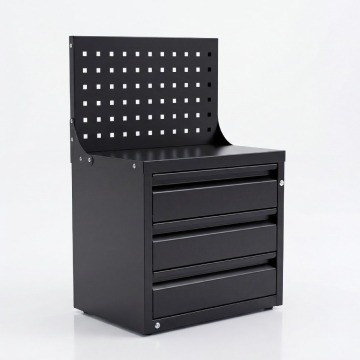 Organizer z tablicą perforowaną i szufladami, 660x400x300 mm