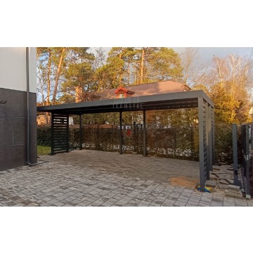 Carport PREMIUM - Wiata samochodowa 7x3 - antracyt... - Garaże i wiaty - Łomża - zdjęcie 3