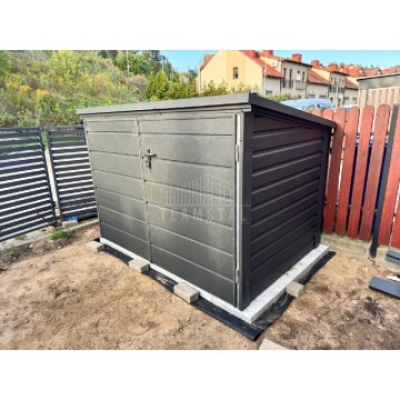 Box rowerowy - schowek Moto-Box 2×1,3m - antracyt... - Pozostała architektura... - Police - zdjęcie 3