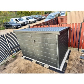 Box rowerowy - schowek Moto-Box 2×1,3m - antracyt... - Pozostała architektura... - Police - zdjęcie 2