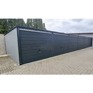 Garaż blaszany 18x5 m - brama uchylna x6- dach... - Garaże i wiaty - Kraśnik - zdjęcie 4