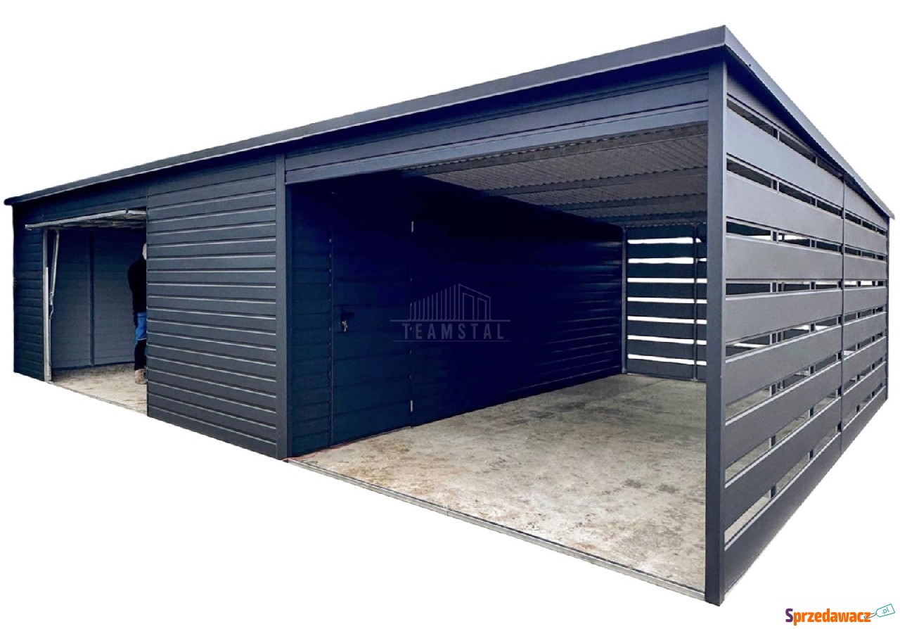 Garaż blaszany 6x6 + wiata 3x6m...