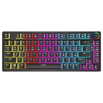 Klawiatura Klawiatura gamingowa Savio Phenix Gateron Red Pro Pudding bezprzewodowa mechaniczna podśw