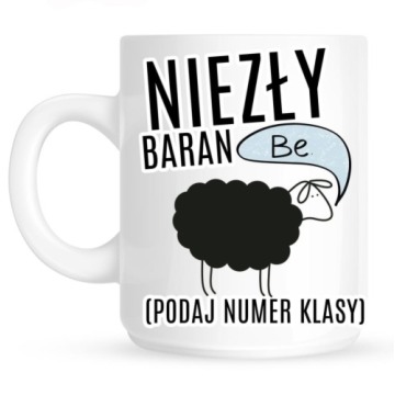 kubki na dzień chłopaka w klasie NIEZŁY BARAN