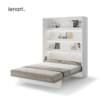 Półkotapczan pionowy BC-12 Bed Concept 160x200 cm 160x200 cm, Biały półkotapczan, półkotapczan Lenar