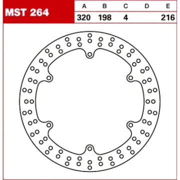 TRW Tarcza hamulcowa MST264 YAMAHA XJ 900 S Divers