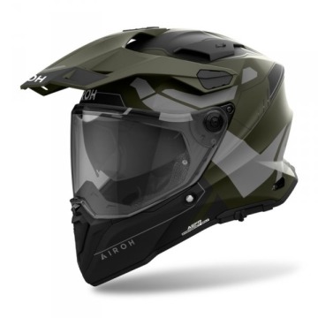 AIROH KASK DUALE COMMANDER 2 MILITARY GREEN MATT