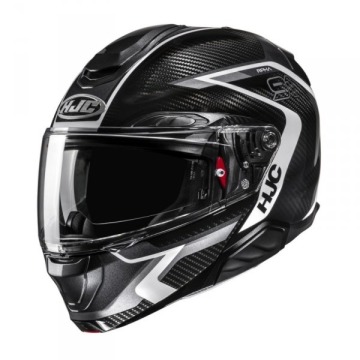 HJC KASK SYSTEMOWY RPHA91 CARBON LAGOS BLACK/WHITE