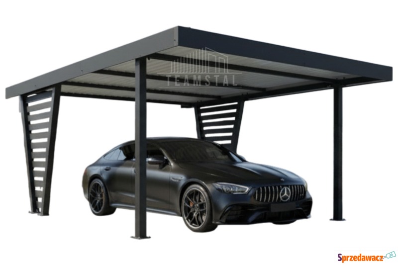 Carport V PREMIUM 5x4,5m - Wypełnienie panelami... - Garaże i wiaty - Tychy