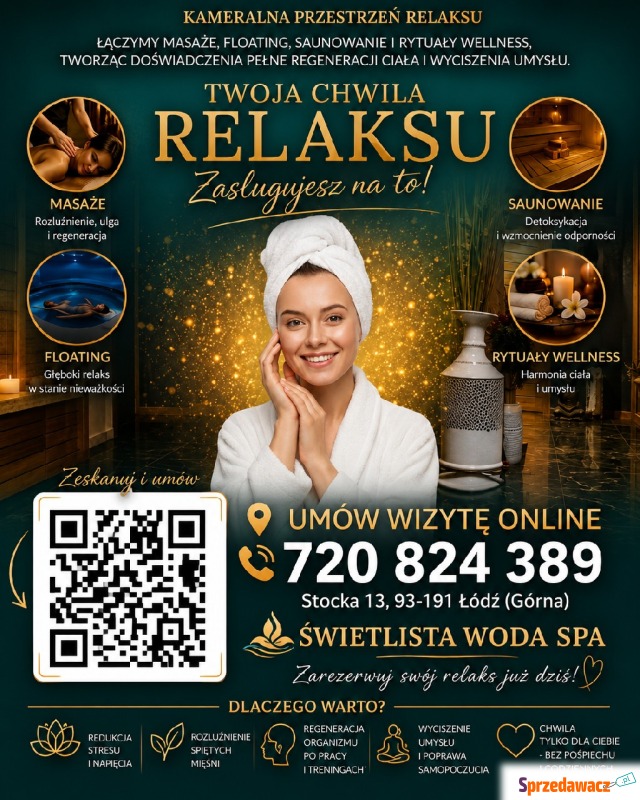 SPA ŁÓDŹ Świetlista woda Spa - Masaż - Łódź