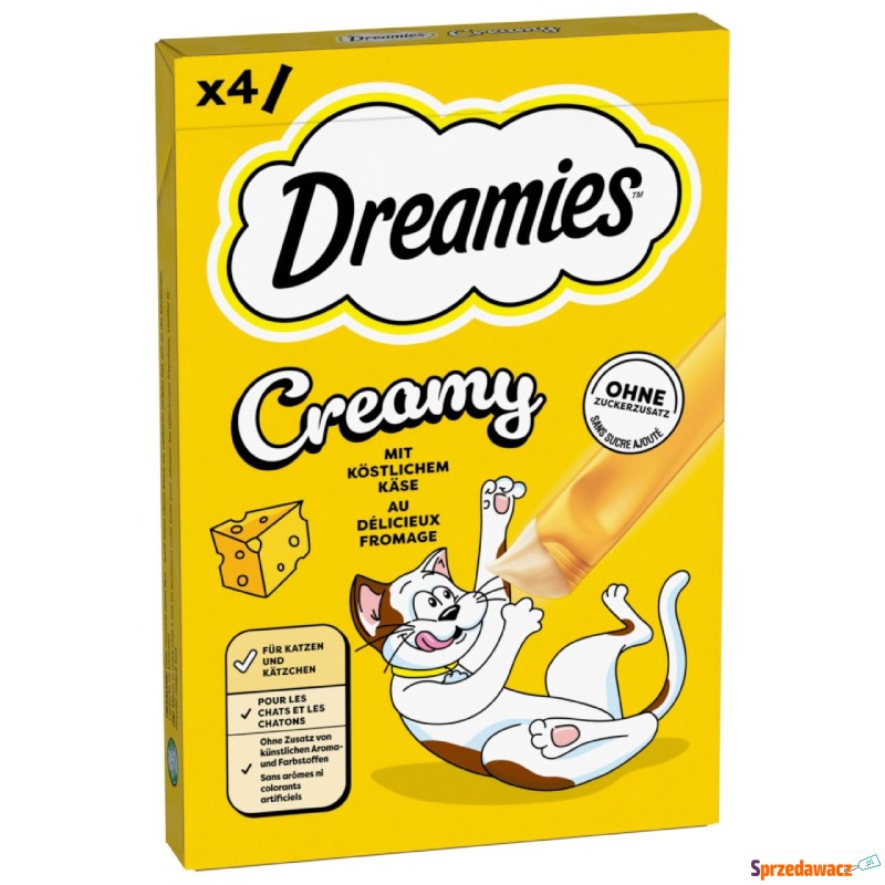 Dreamies Creamy Snacks  - Ser (44 x 10 g) - Przysmaki dla kotów - Elbląg