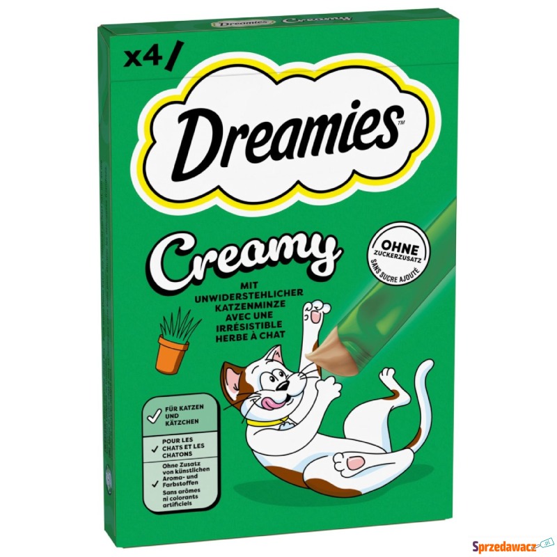 Dreamies Creamy Snacks  - Kocimiętka (44 x 10... - Przysmaki dla kotów - Kalisz